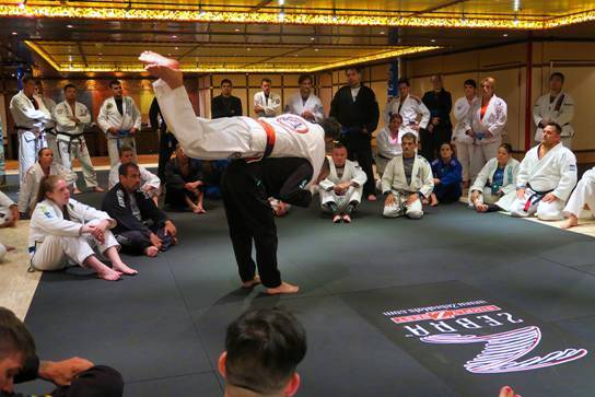 Grappler's Escape cruise on Carnival Dream included master instructors.