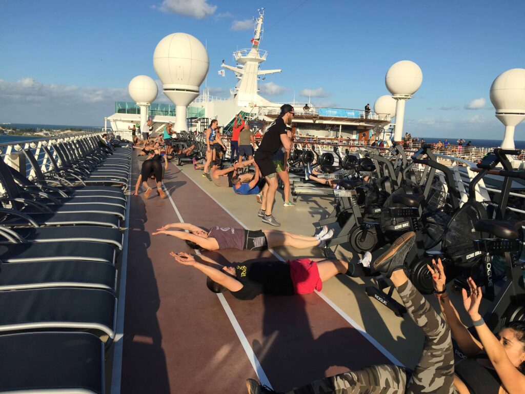 A CrossFit 10K was included on Mariner of the Seas during WOD ship charter