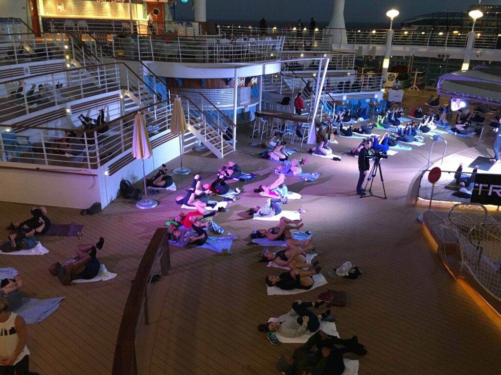 WOD ship charter included workshops and classes on deck both night and day