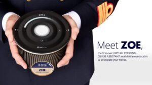 MSC introduces Zoe, the first voice-activated digital personal assistant at sea.