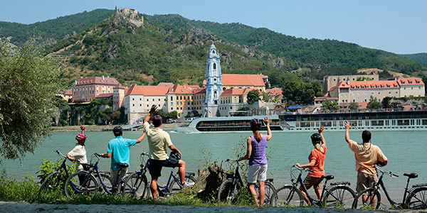 AmaWaterways bike tour during Danube River cruise