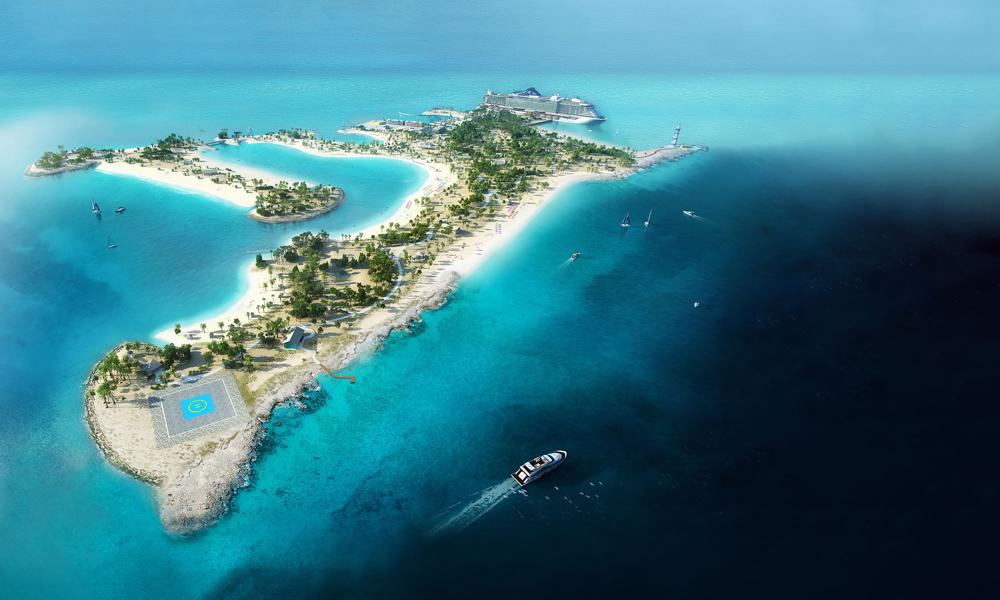 Cruise line private island: Ocean Caye MSC Marine Reserve