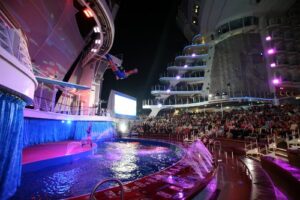 Royal Caribbean Anthem of the Seas AquaTheater features thrilling dive shows.
